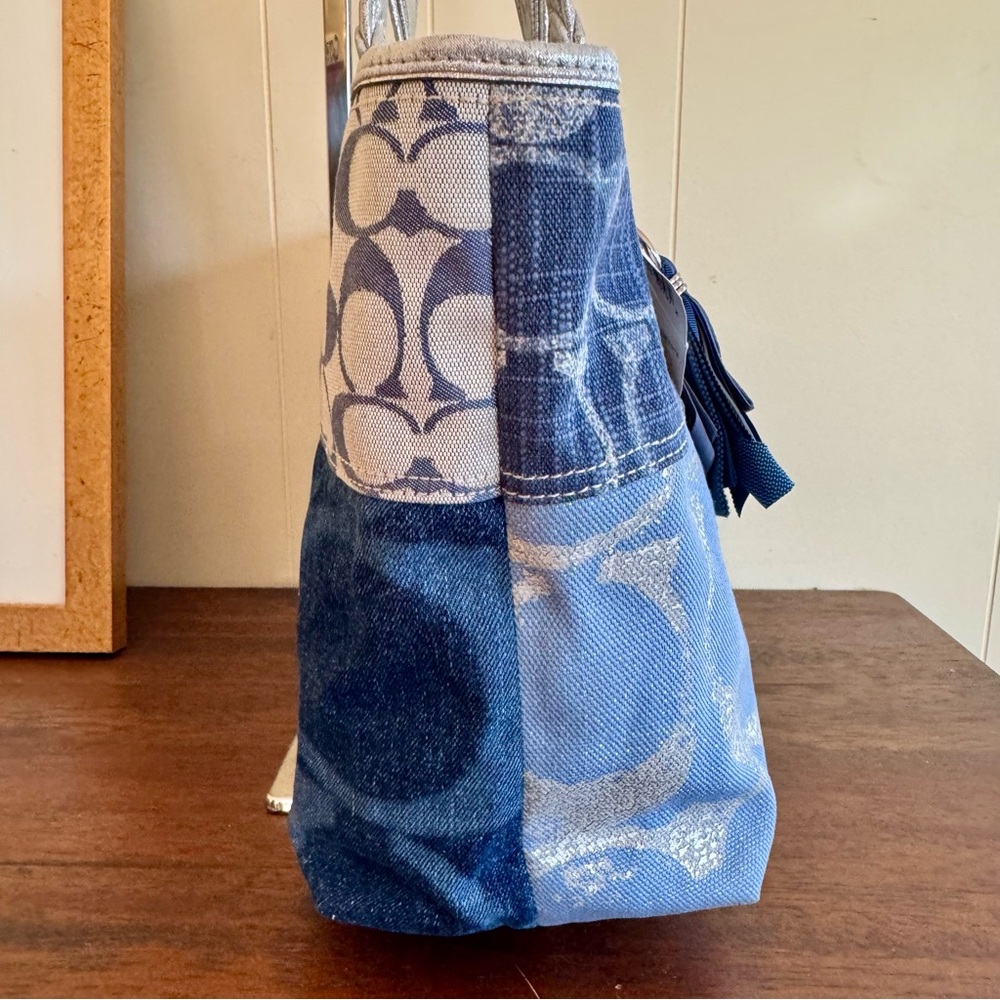 Coach Poppy Denim Patchwork Tote 2010 Style 16926 - Picture 4 of 16